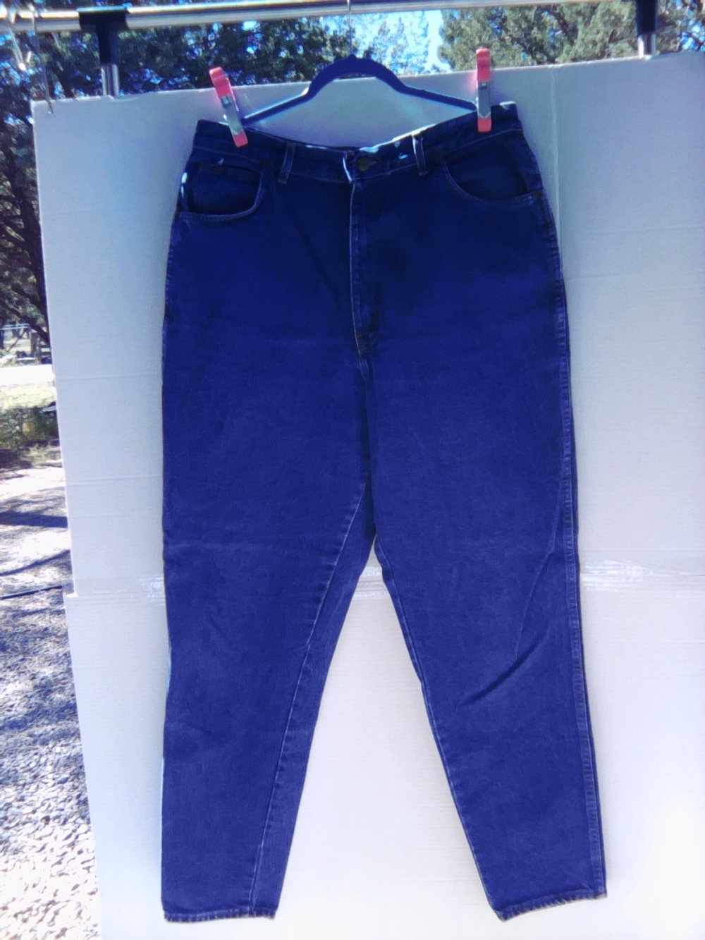 High-Rise Women's Dark Blue Jeans